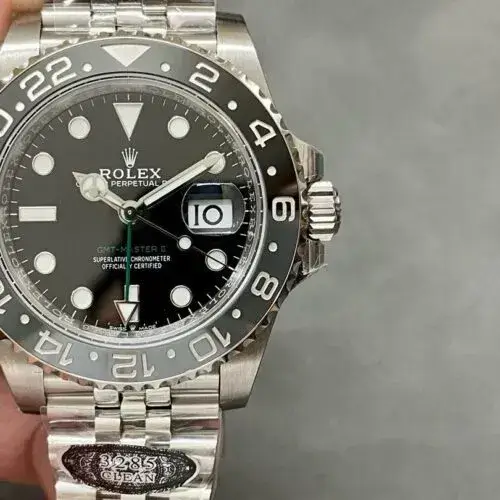 Rolex Bruce Wayne GMT-Master II 40mm Black Dial Black Bezel Jubilee Super Clone